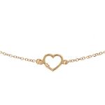 Βραχιόλι Jewelies( jewls and jems), αλυσίδα με καρδιά από χρυσό 9 καρατίων. - Image 2