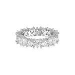 Δαχτυλίδι Jewelies(jewls and jems), ολόβερο με ζιργκόν από επιπλατινωμένο ασήμι 925°.