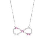 Κολιέ Jewelies(jewls and jems), σχέδιο infinity με αλυσίδα από επιπλατινωμένο ασήμι 925°.