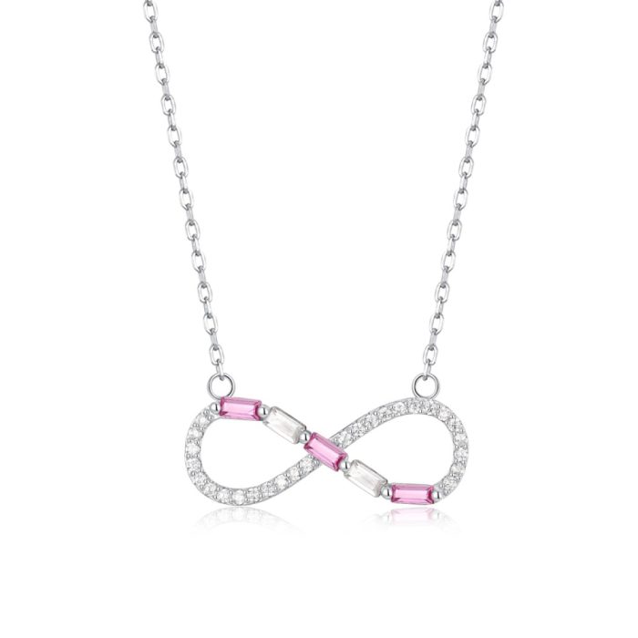 Κολιέ Jewelies(jewls and jems), σχέδιο infinity με αλυσίδα από επιπλατινωμένο ασήμι 925°. - Image 2