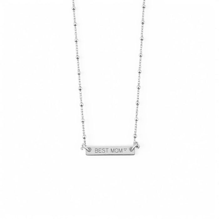 Κολιέ Jewelies(jewls and jems), σχέδιο best mom από επιπλατινωμένο ασήμι 925°. - Image 2