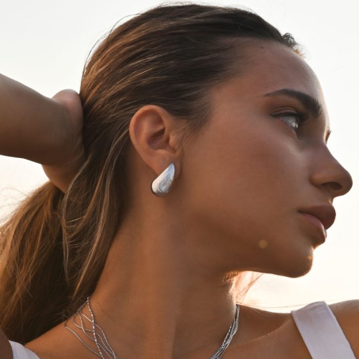 Σκουλαρίκια στικ Jewelies(jewls and jems), σχέδιο drops από ανοξείδωτο ατσάλι. - Image 2