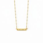 Κολιέ Jewelies(jewls and jems), σχέδιο best mom από επιχρυσωμένο ασήμι 925°.