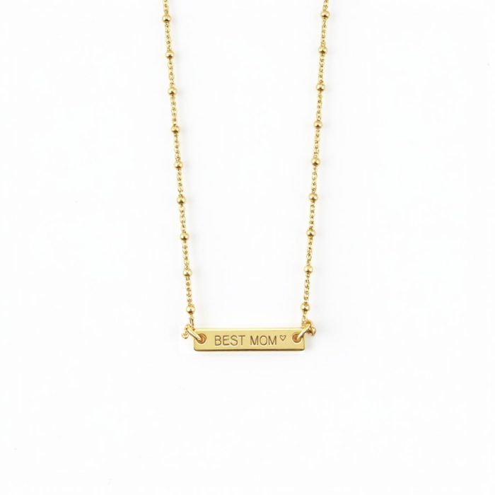 Κολιέ Jewelies(jewls and jems), σχέδιο best mom από επιχρυσωμένο ασήμι 925°. - Image 2