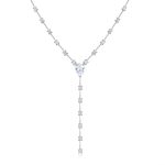 Κολιέ Jewelies(jewls and jems), ριβιέρα σχέδιο γραβάτα από επιπλατινωμένο ασήμι 925°.