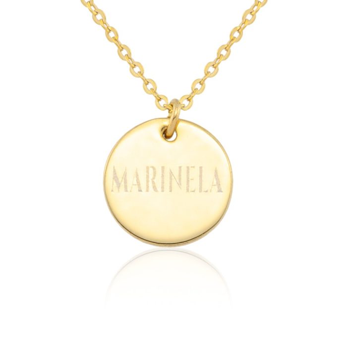 Κολιέ Jewelies(jewls and jems), αλυσίδα σχέδιο ταυτότητα από επιχρυσωμένο ασήμι 925°. - Image 2