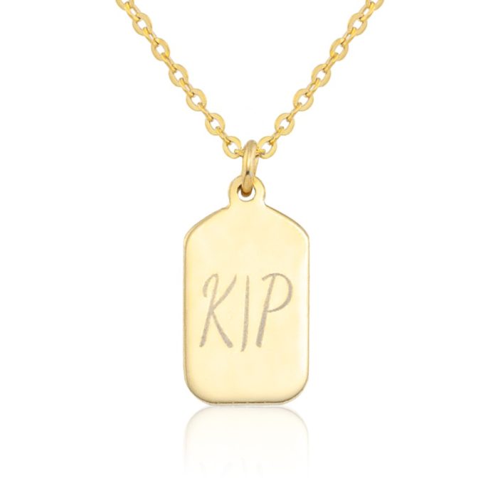 Κολιέ Jewelies(jewls and jems), αλυσίδα σχέδιο ταυτότητα από επιχρυσωμένο ασήμι 925°. - Image 2