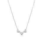 Κολιέ Jewelies(jewls and jems),με αλυσίδα σχέδιο καρδιά από επιπλατινωμένο ασήμι 925°.