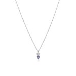 Κολιέ Jewelies(jewls and jems), σχέδιο καρδιά με αλυσίδα από επιπλατινωμένο ασήμι 925°.