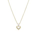 Κολιέ Jewelies(jewls and jems), με αλυσίδα σχέδιο καρδιά από επιχρυσωμένο ασήμι 925°.