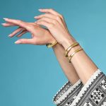 Βραχιόλι Jewelies(jewls and jems),σχέδιο Bangle 8mm από επιχρυσωμένο ανοξείδωτο ατσάλι. - Image 2