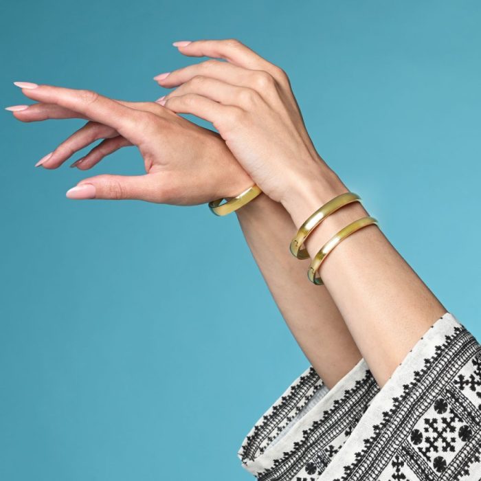 Βραχιόλι Jewelies(jewls and jems),σχέδιο Bangle 8mm από επιχρυσωμένο ανοξείδωτο ατσάλι. - Image 2