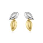 Σκουλαρίκια Jewelies(jewls and jems), στικ σχέδιο διπλό δάκρυ από ανοξείδωτο ατσάλι.