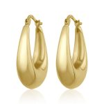 Κρίκοι Jewelies(jewls and jems), επιχρυσωμένοι οβάλ ασήμι 925.