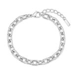 Βραχιόλι Jewelies(jewls and jems),σχέδιο αλυσίδα οβάλ από ανοξείδωτο ατσάλι.