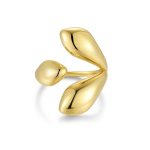 Δαχτυλίδι Jewelies(jewls and jems),σχέδιο drops από επιχρυσωμένο ανοξείδωτο ατσάλι.