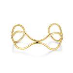 Βραχιόλι Jewelies(jewls and jems), σχέδιο Bangle οβάλ από επιχρυσωμένο ανοξείδωτο ατσάλι.