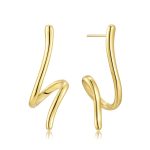 Σκουλαρίκια Jewelies(jewls and jems),κρεμαστά από επιχρυσωμένο ανοξείδωτο ατσάλι.