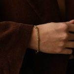 Βραχιόλι Jewelies(jewls and jems), σχέδιο μπίλιες με τριπλή αλυσίδα από επιχρυσωμένο ανοξείδωτο ατσάλι. - Image 2