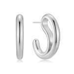 Σκουλαρίκια Jewelies(jewls and jems), κρίκοι σχέδιο Pear από ανοξείδωτο ατσάλι.