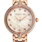 CERRUTI Aurina Crystals Rose Gold Stainless Steel Bracelet