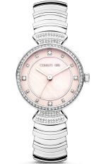 CERRUTI Cerrisi Crystals Silver Stainless Steel Bracelet