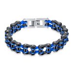Βραχιόλι Jewelies, J4 από black και blue ip ανοξείδωτο ατσάλι.