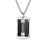 Κολιέ Jewelies, με σχέδιο ταυτότητα J4 από ανοξείδωτο ατσάλι.