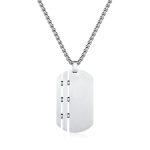 Κολιέ Jewelies, με σχέδιο στρατιωτική ταυτότητα J4 από ανοξείδωτο ατσάλι.