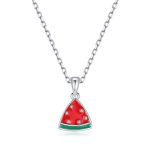Παιδικό κολιέ Jewelies, σχέδιο καρπούζι από επιπλατινωμένο ασήμι 925°.