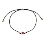 Βραχιόλι Jewelies, με χρωματιστές πέτρες ζιργκόν από επιχρυσωμένο ασήμι 925°.