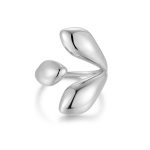 Δαχτυλίδι Jewelies, σχέδιο drops από ανοξείδωτο ατσάλι.
