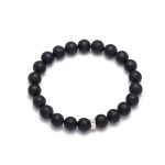 Αντρικό βραχιόλι Jewelies, J4 με 10mm όνυχα ματ πέτρες και στοιχείο από επιπλατινωμένο ασήμι 925°.