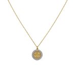 Κολιέ Jewelies, σχέδιο Κωνσταντινάτο με λευκά ζιργκόν από χρυσό 9 καρατίων.