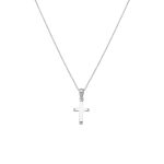 Σταυρός Jewelies, από λευκό χρυσό 9 καρατίων.