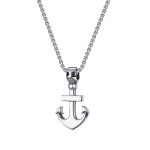 Κολιέ Jewelies, με σχέδιο άγκυρα J4 από ανοξείδωτο ατσάλι.
