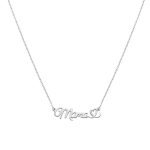 Κολιέ Jewelies, με αλυσίδα σχέδιο Mama από επιπλατινωμένο ασήμι 925°.