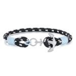 Βραχιόλι Jewelies, J4 σχέδιο άγκυρα ορειβατικό σχοινί από ανοξείδωτο ατσάλι.