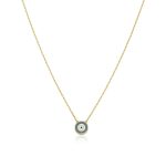 Κολιέ Jewelies, με αλυσίδα σχέδιο μάτι με σμαλτο από χρυσό 14 καρατίων.