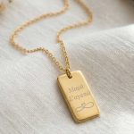 Κολιέ Jewelies, αλυσίδα σχέδιο Μαμά σ' αγαπώ από επιχρυσωμένο ασήμι 925°. - Image 2