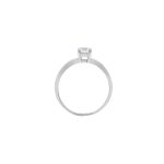 Μονόπετρο δαχτυλίδι Jewelies, από λευκόχρυσο 9 καρατίων.