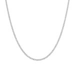 Κολιέ Jewelies, με σχέδιο αλυσίδα από επιπλατινωμένο ασήμι 925.