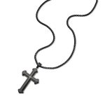 Κολιέ Jewelies, με σχέδιο σταυρός J4 από ανοξείδωτο ατσάλι.