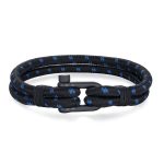 Βραχιόλι Jewelies, J4 σχέδιο ορειβατικό σχοινί από black ip ανοξείδωτο ατσάλι.