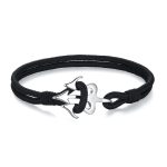 Βραχιόλι Jewelies, J4 σχέδιο τρίαινα ορειβατικό σχοινί από ανοξείδωτο ατσάλι.