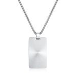 Κολιέ Jewelies, με σχέδιο στρατιωτική ταυτότητα J4 από ανοξείδωτο ατσάλι.