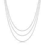 Κολιέ Jewelies, σχέδιο τριπλή αλυσίδα από ανοξείδωτο ατσάλι.