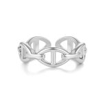 Δαχτυλίδι Jewelies, σχέδιο Θ από ανοξείδωτο ατσάλι.