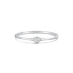 Δαχτυλίδι Jewelies, σχέδιο Octa απο επιπλατινωμένο ασήμι 925°