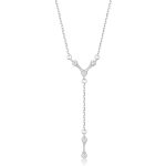 Κολιέ Jewelies, σχέδιο Octa από επιπλατινωμένο ασήμι 925°.